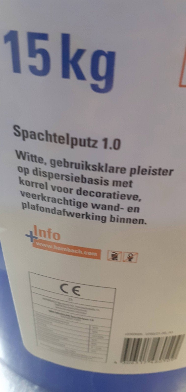 Modulan Spachtelputz 1.0 - 15kg (geopend, niet gebruikt), Ophalen, Wit, 10 tot 15 liter, Verf