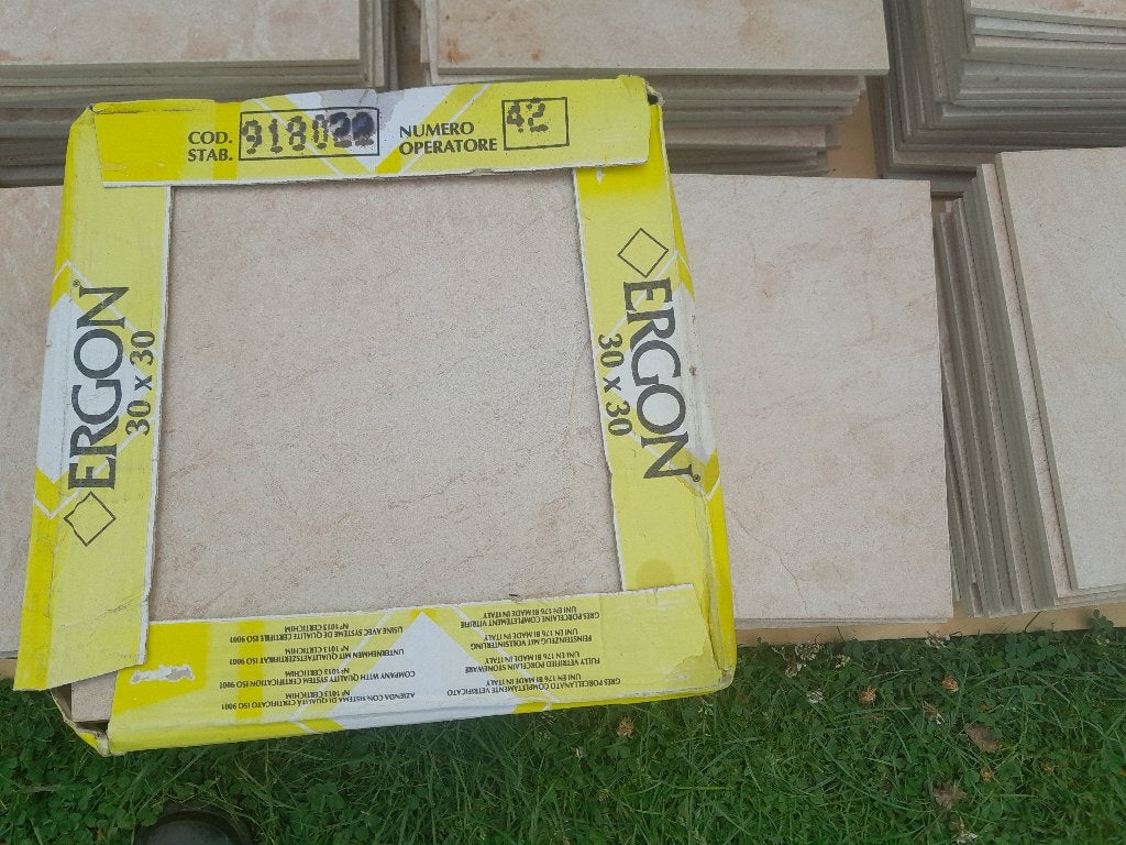 Keramische vloertegels terracotta/beige 30x30, Ophalen, Keramiek, Nieuw, 20 tot 40 cm