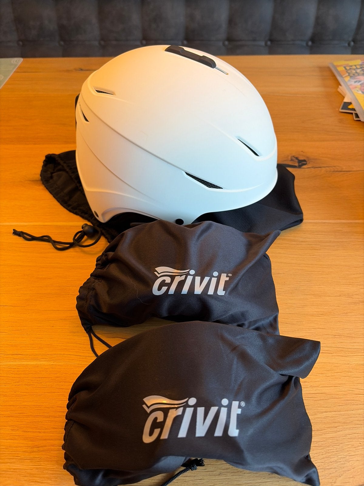 Crivit Skihelm met 2 skibrillen - Nieuwstaat, Ophalen, Nieuw, Overige maten, Overige typen