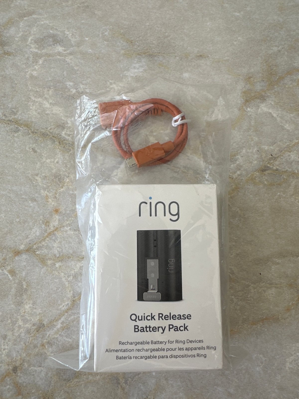 Ring deurbel 3 batterij met oplaadkabel - Nieuw, Ophalen of Verzenden, Ingebouwde camera, Nieuw, Draadloos