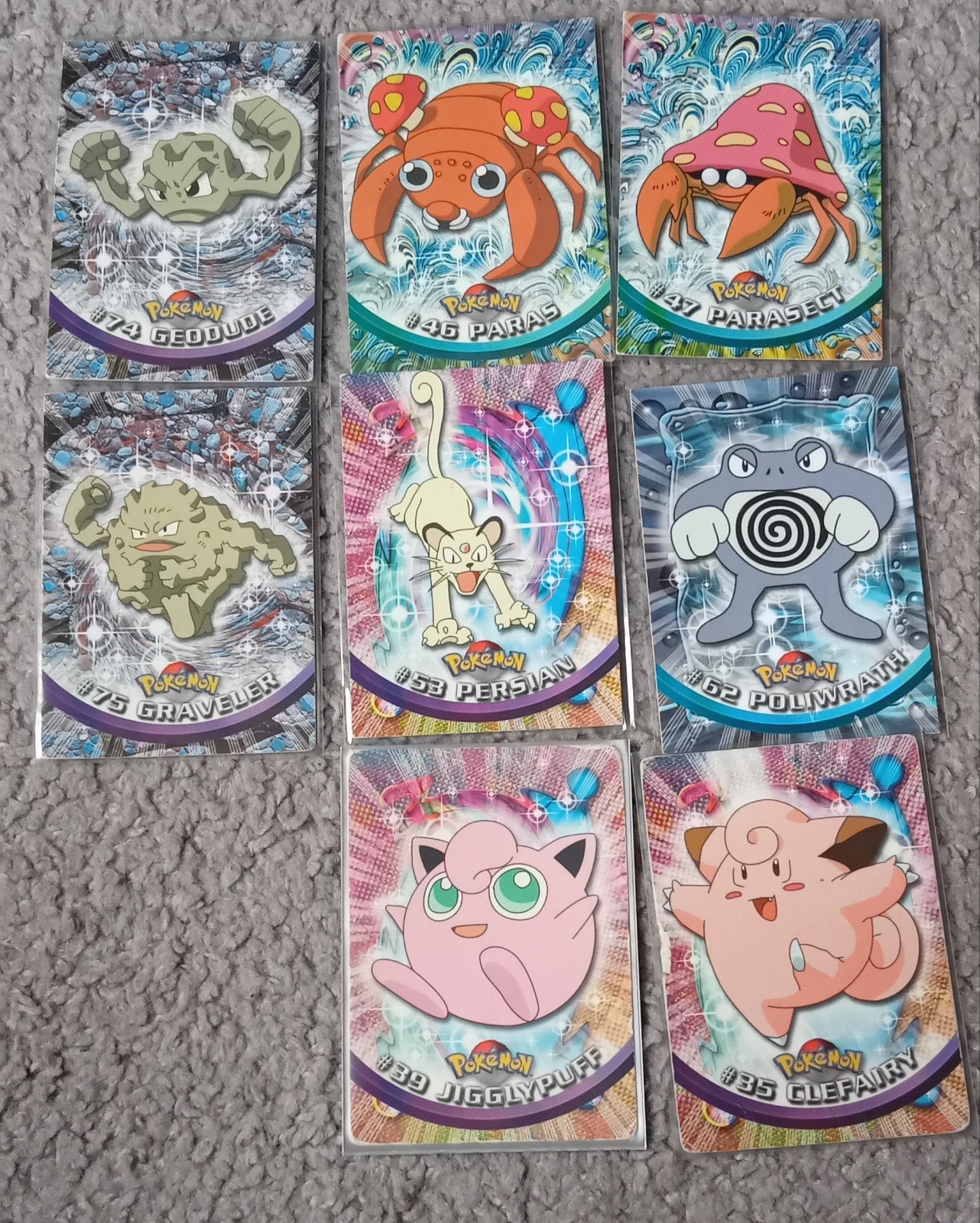 Pokemon Topps, Ophalen of Verzenden, Zo goed als nieuw, Meerdere kaarten