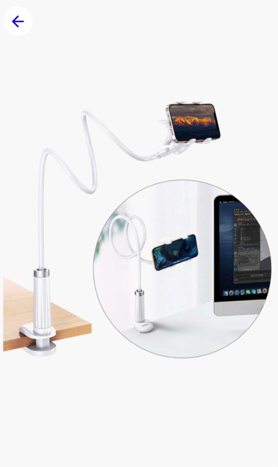 UGREEN LP113 telefoon houder standaatd wit, Telecommunicatie, Telefoonhouders, Ophalen of Verzenden, Nieuw, Auto