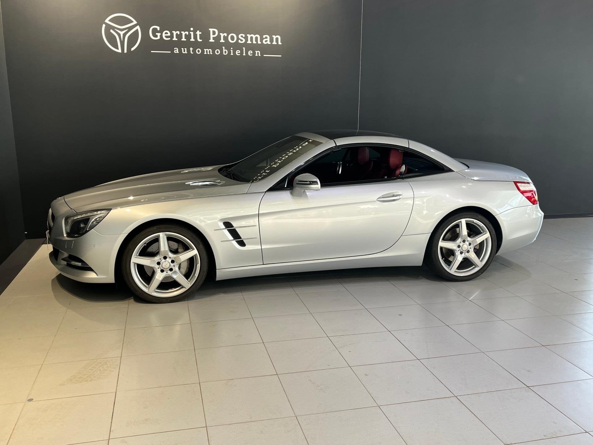 Mercedes-Benz SL-klasse 500 V8 | 14.191 km | Rood Leder | AB, Auto's, Gebruikt, 8 cilinders, Cabriolet, Automatische klimaatregeling