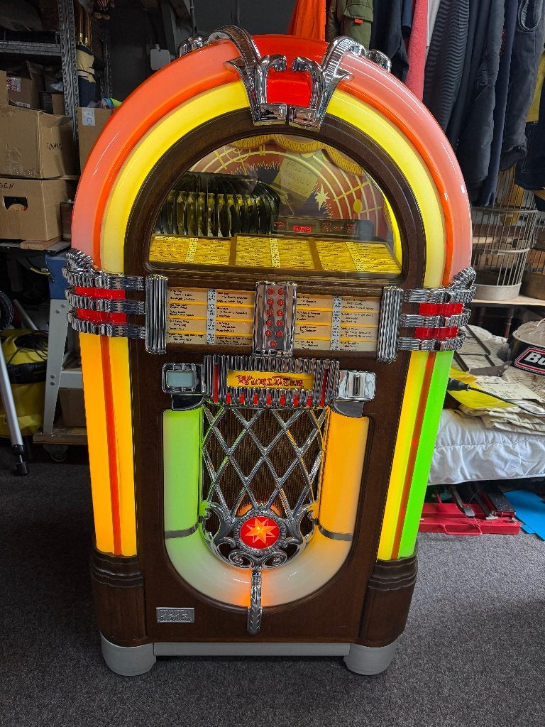Wurlitzer 1015 OMT Vinyl 45 Rpm Vroege Uitvoering 1986, Met singles, Gebruikt, Ophalen of Verzenden, Wurlitzer