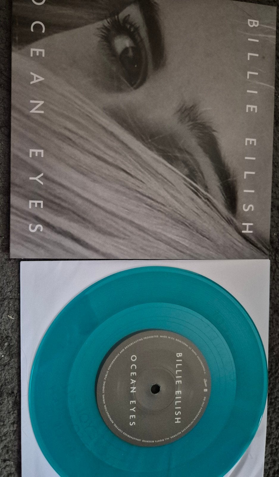 Billie Eilish - Ocean Eyes (Blauwe Vinyl Single), Pop, 7 inch, Colored vinyl, Ophalen of Verzenden