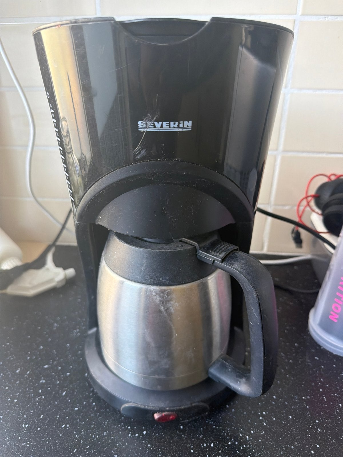 Severin Koffiezetapparaat met Thermoskan - Gebruikt, Gebruikt, 10 kopjes of meer, Koffiemachine, Gemalen koffie