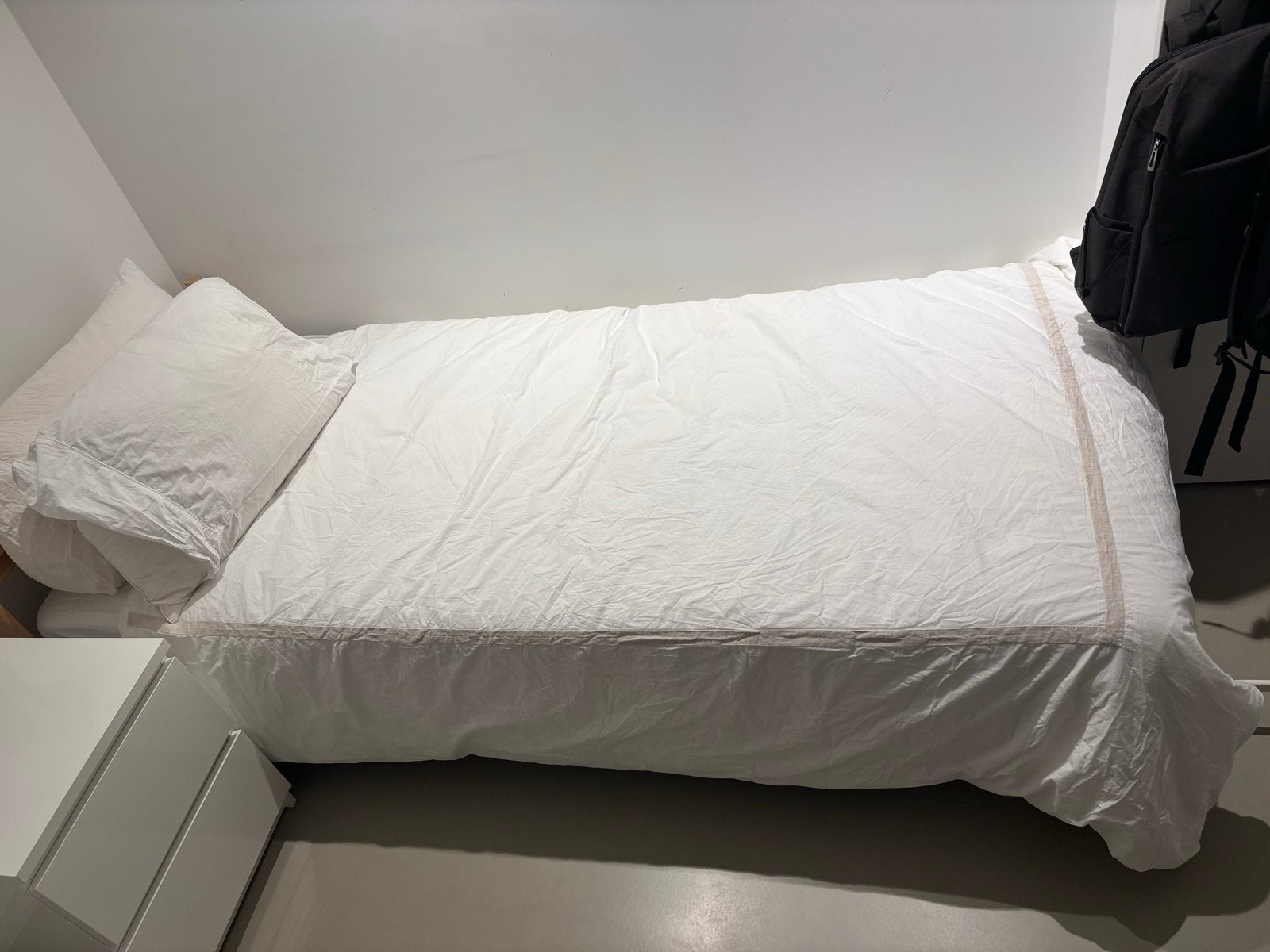 Ikea eenpersoonsbed (200x90 cm). Frame and mattress, Ophalen, Gebruikt, 90 cm, Eenpersoons