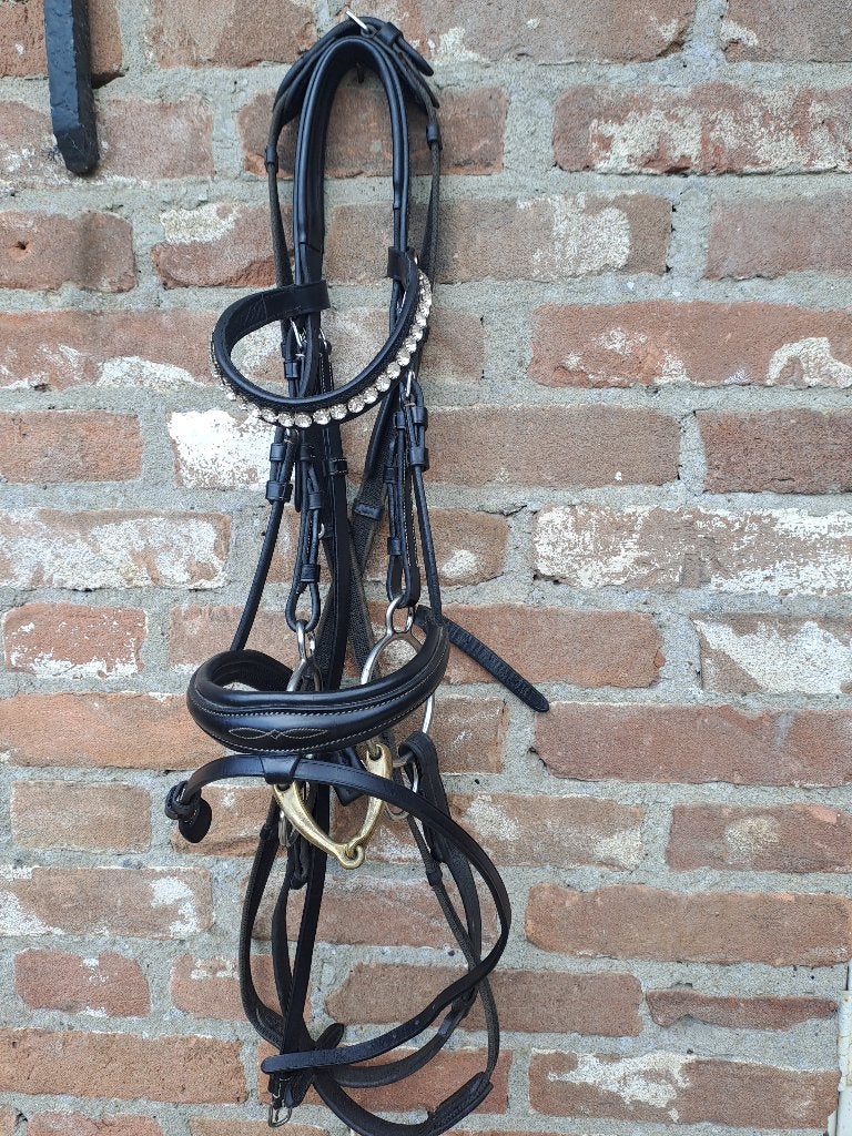 Hoofdstel van br voor a- b pony, Dieren en Toebehoren, Hoofdstel, Springen, Inclusief teugels, BR