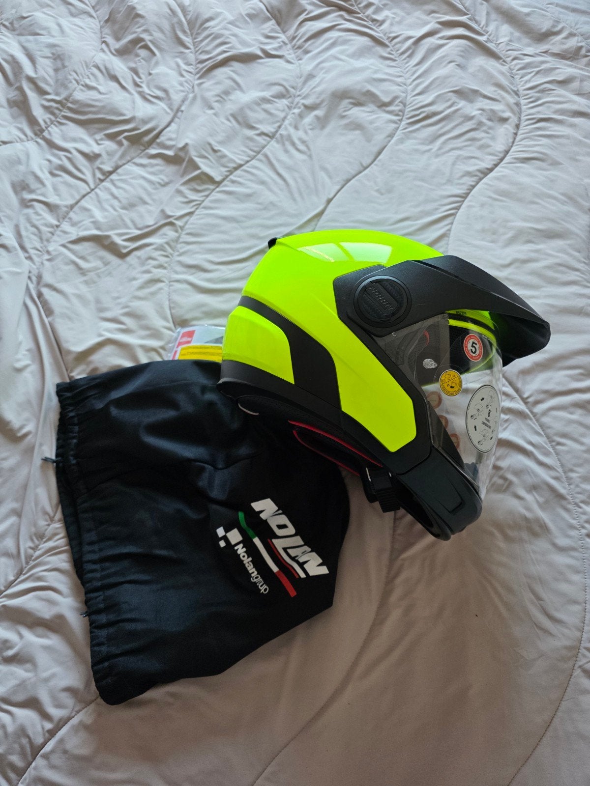 NIEUW! Nolan N40-5 GT Systeemhelm - Neon Geel - Maat XXS, XXS, Systeemhelm, Ophalen of Verzenden, Nieuw zonder kaartje