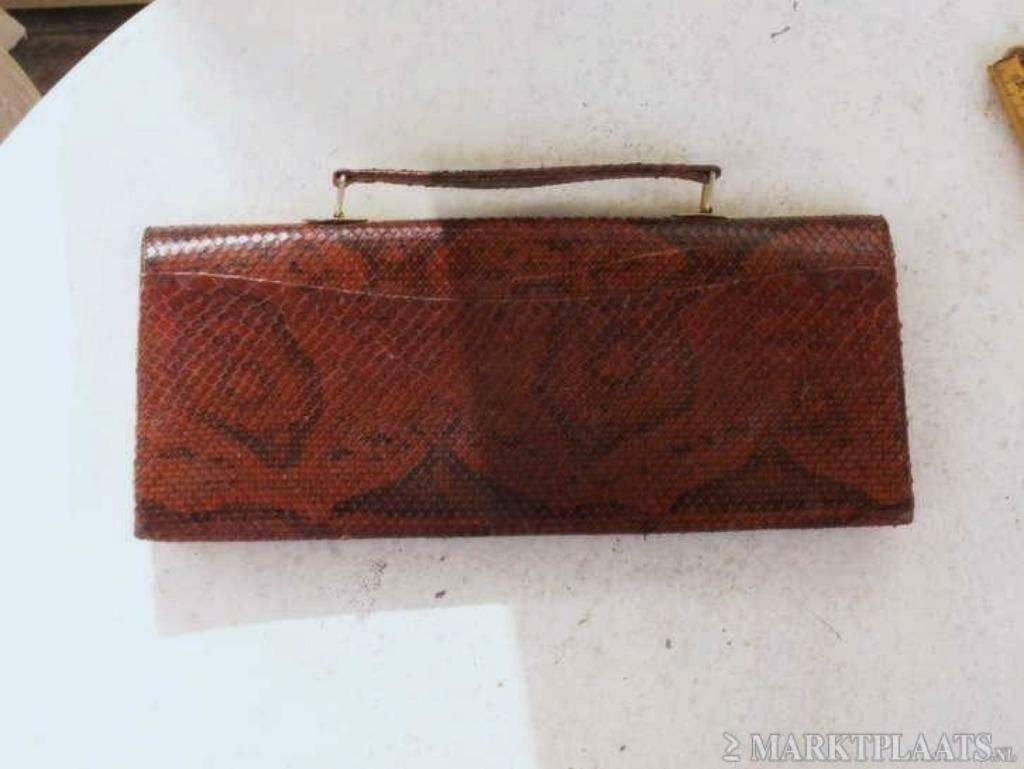 3 x Vintage Tassen, Ophalen of Verzenden, Zo goed als nieuw, Bruin, Handtas