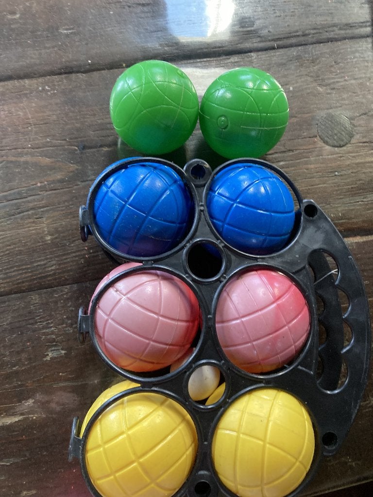 jeu de boules set en balwerpspel, Ophalen, Gebruikt
