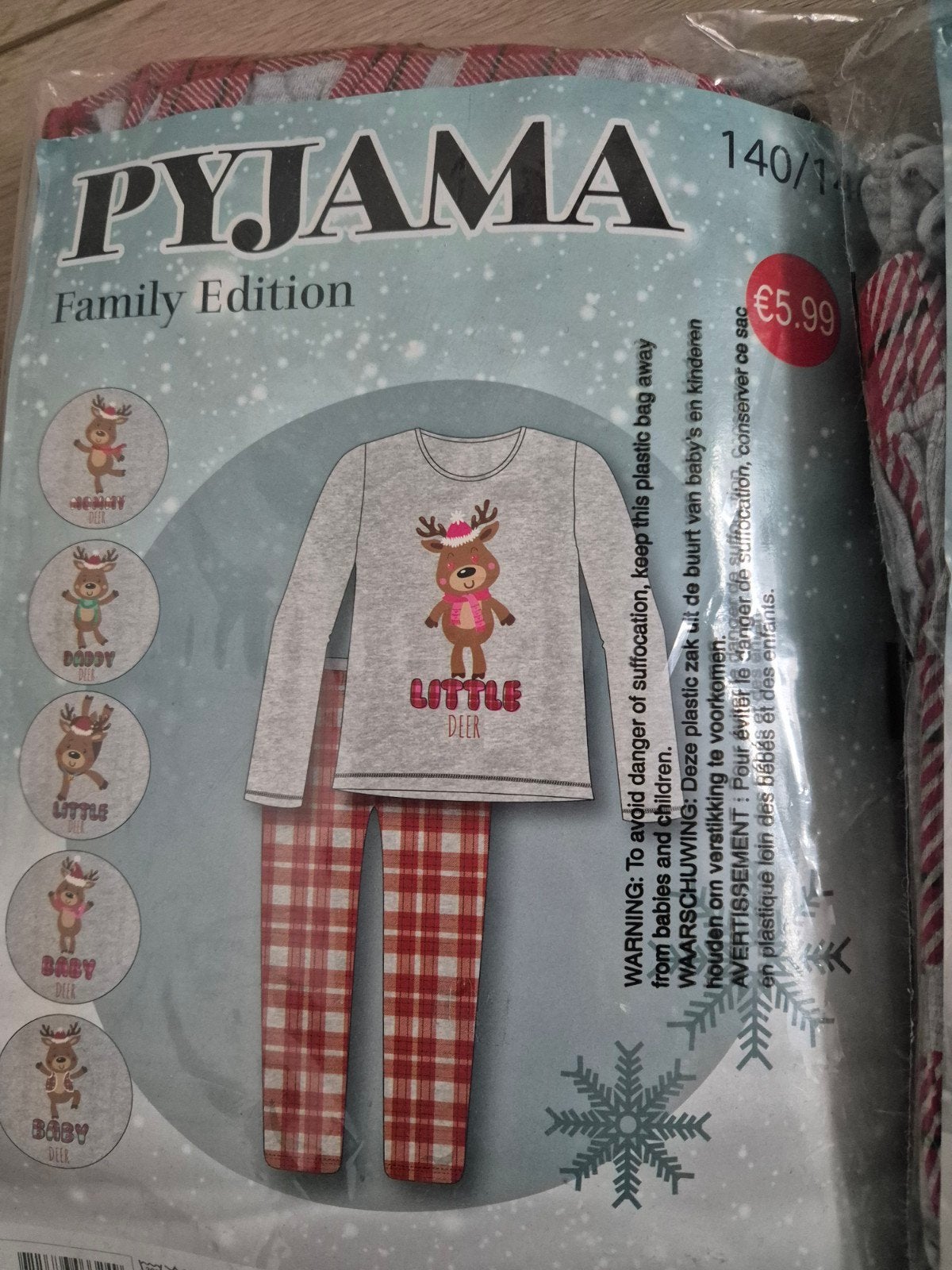 Kerst familie pyamas, Diversen, Ophalen of Verzenden, Zo goed als nieuw