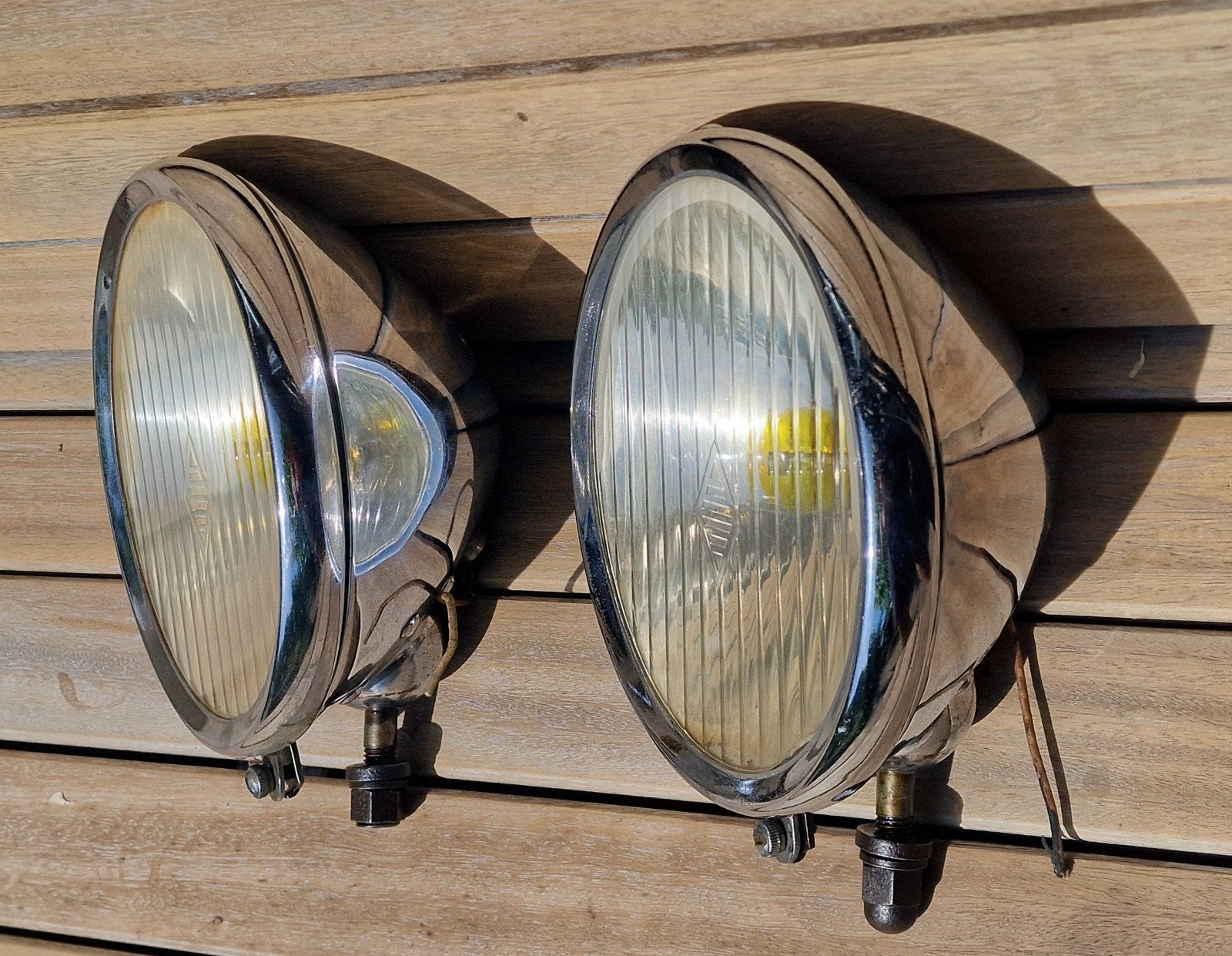 Antie grote chrome antieke koplampen doorsnede 24 cm, Ophalen of Verzenden, Nieuw