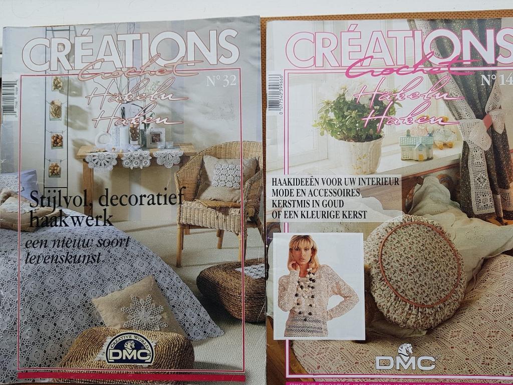 DMC Creations - haken no 10, 14 en 32, Phildar 4 en 6, Ophalen of Verzenden, Gebruikt, Haken, Patroon of Boek