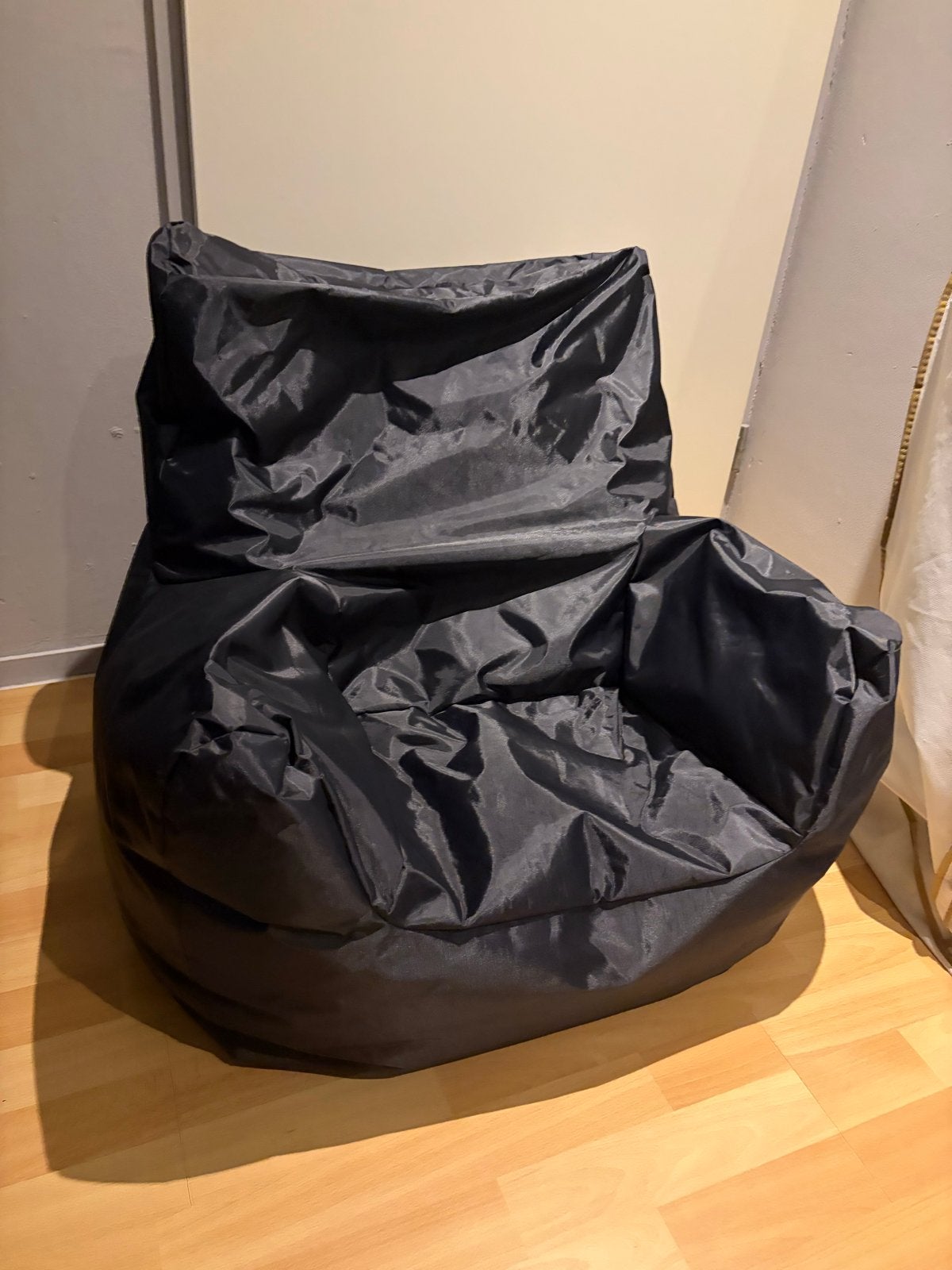 Ploff Zwarte zitzak, Huis en Inrichting, Zitzakken, Ophalen, Gebruikt, Zwart, Zitzak