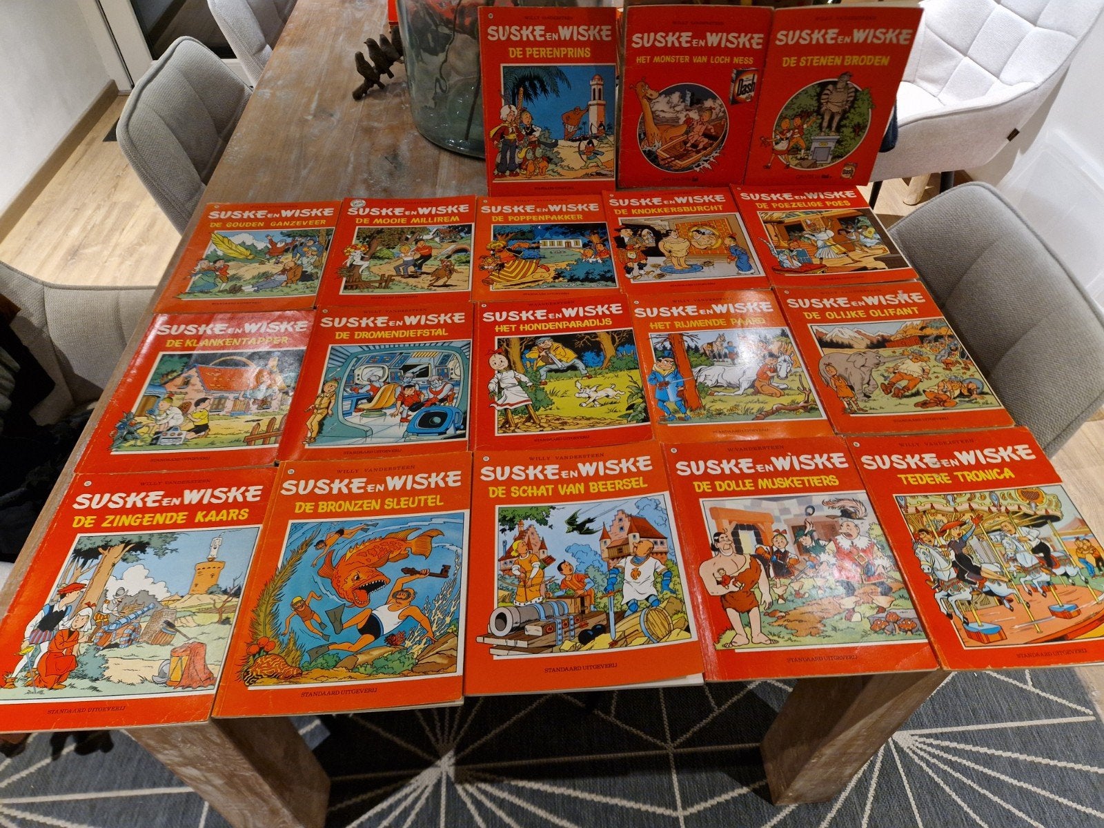 Suske en Wiske - Grote collectie van 18 stripboeken, Meerdere stripboeken, Ophalen of Verzenden, Gelezen, Willy Vandersteen