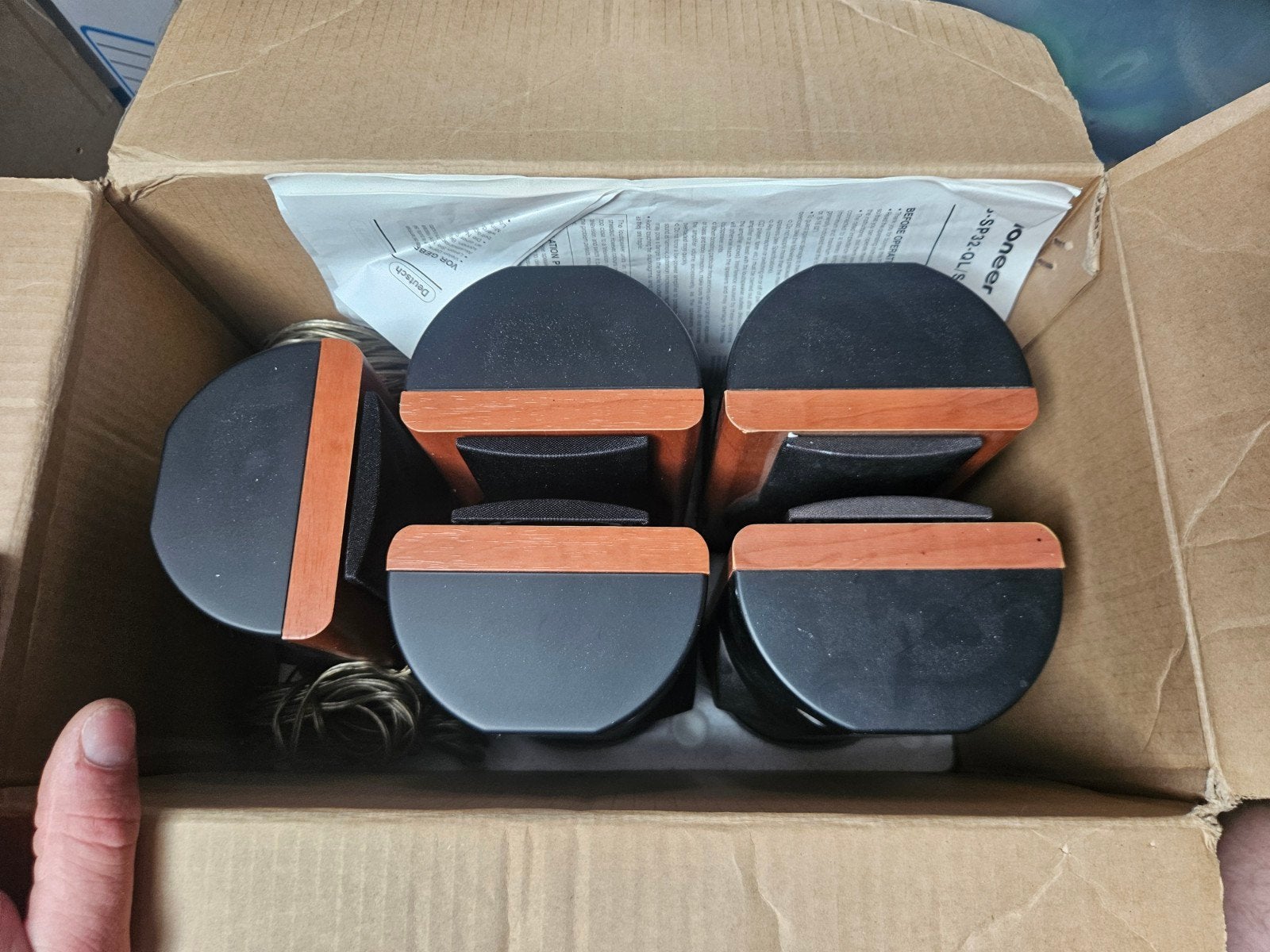 Pioneer S-SP33-W Speakerset - 80W Max, Ophalen, Gebruikt, Speakerset, 60 tot 120 watt