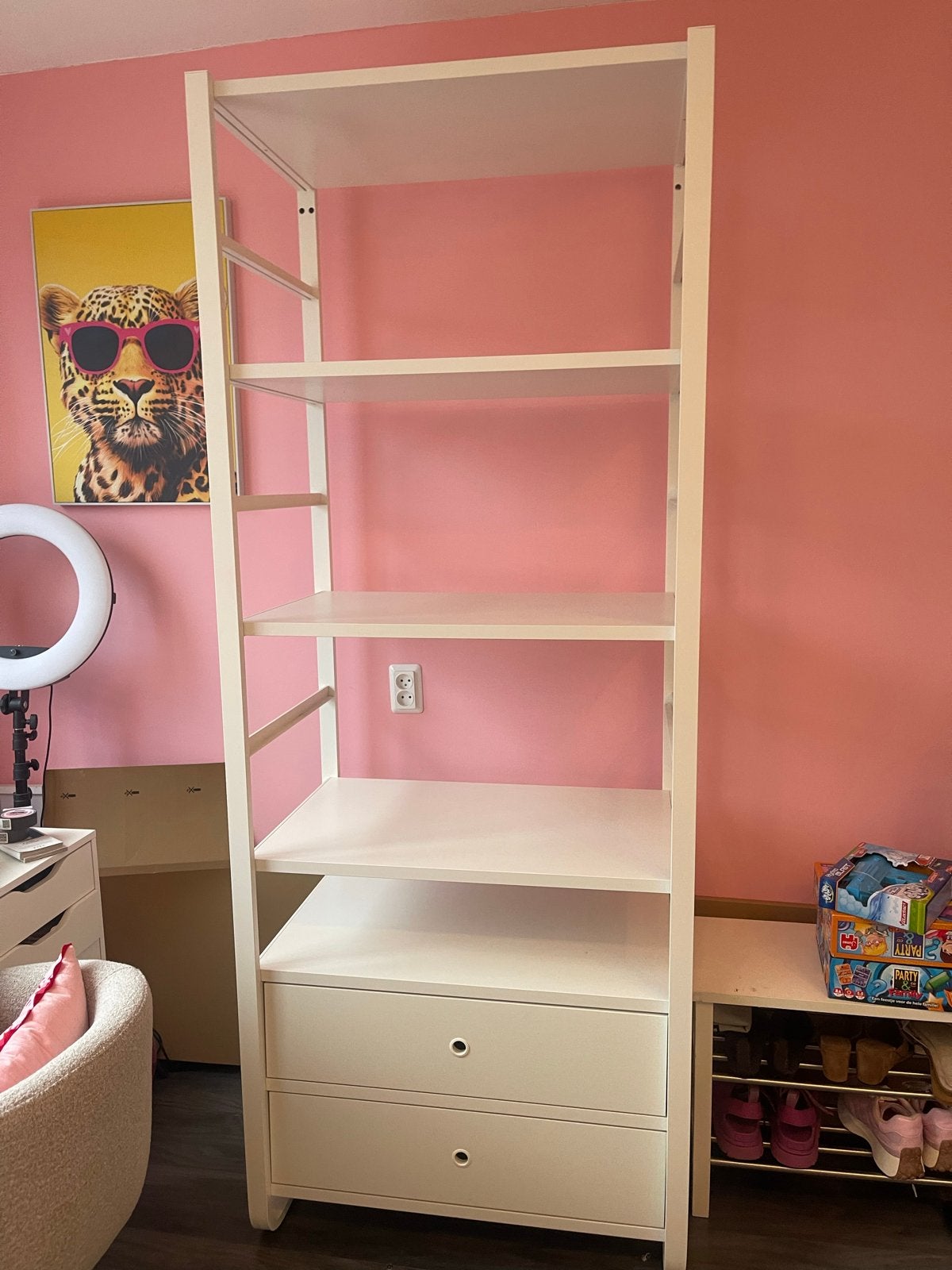 IKEA Elvarli Kledingkastcombinatie met Lades en Planken, Huis en Inrichting, Kasten | Kledingkasten, Ophalen, Overige materialen