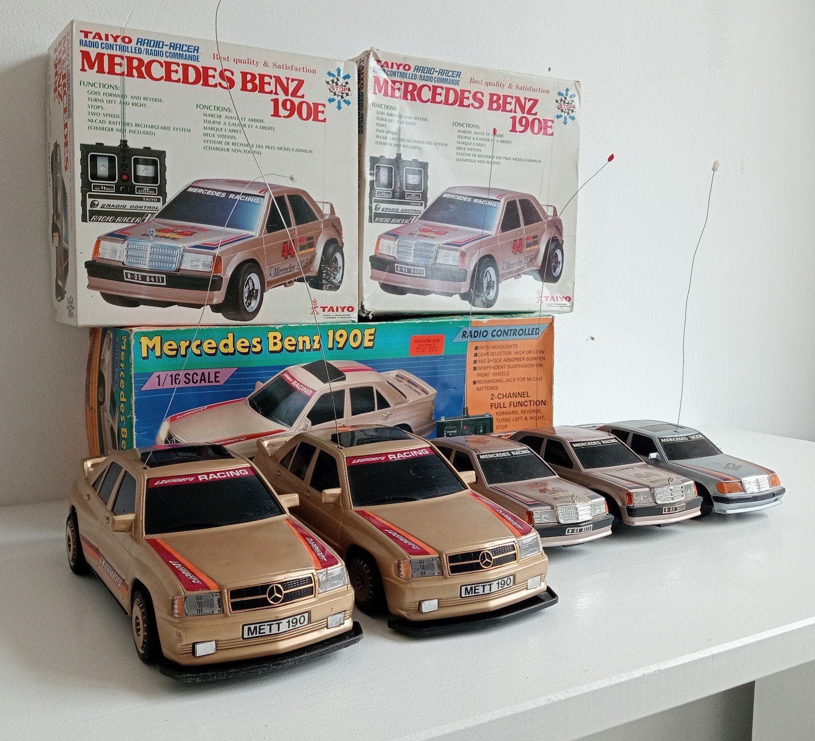 Mooie set vintage RC Mercedes, Ophalen of Verzenden, Zo goed als nieuw, Auto onroad