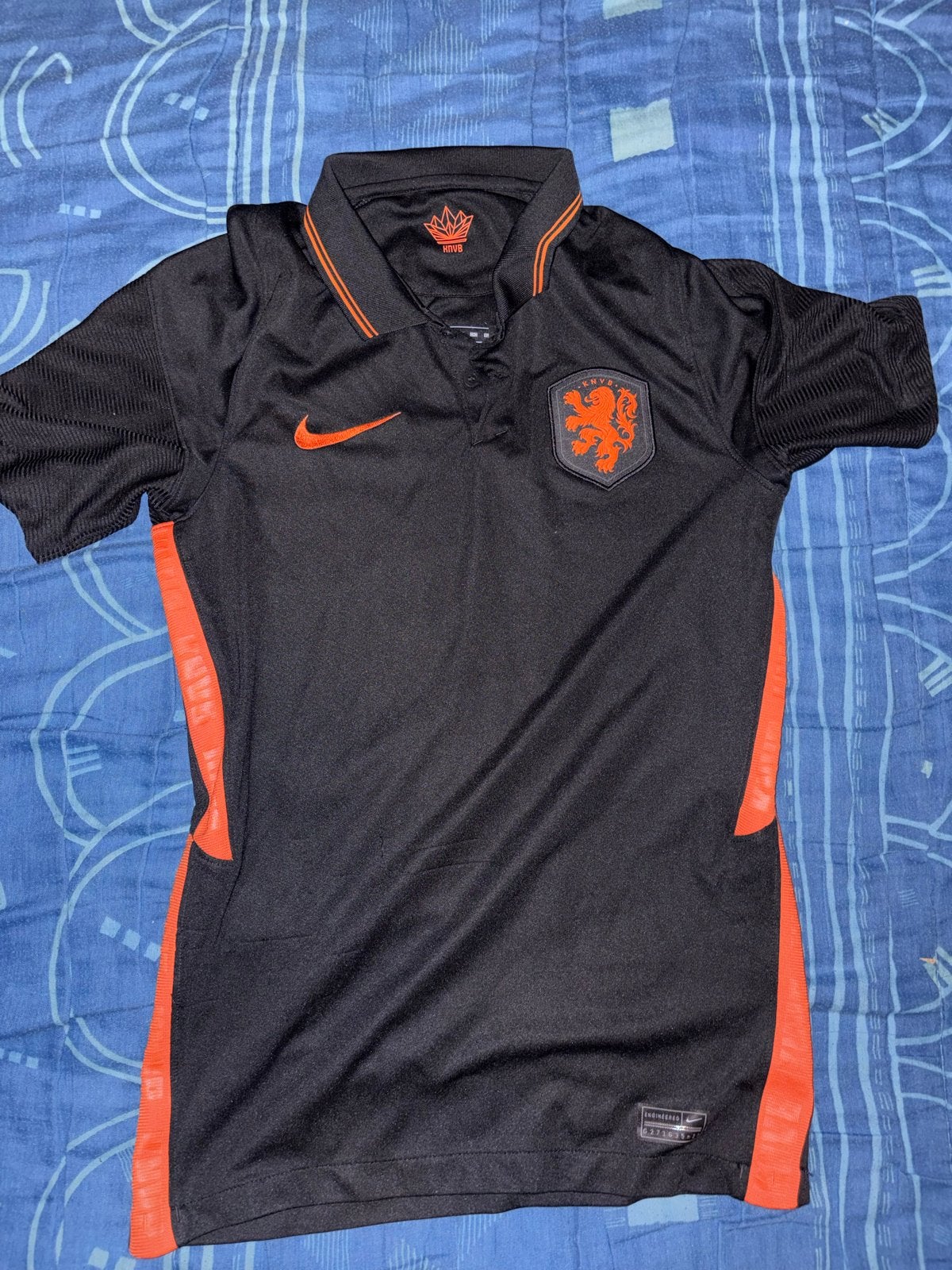 Nike Nederland Voetbalshirt Zwart/Oranje, Zwart, Ophalen of Verzenden, Voetbal, Gedragen