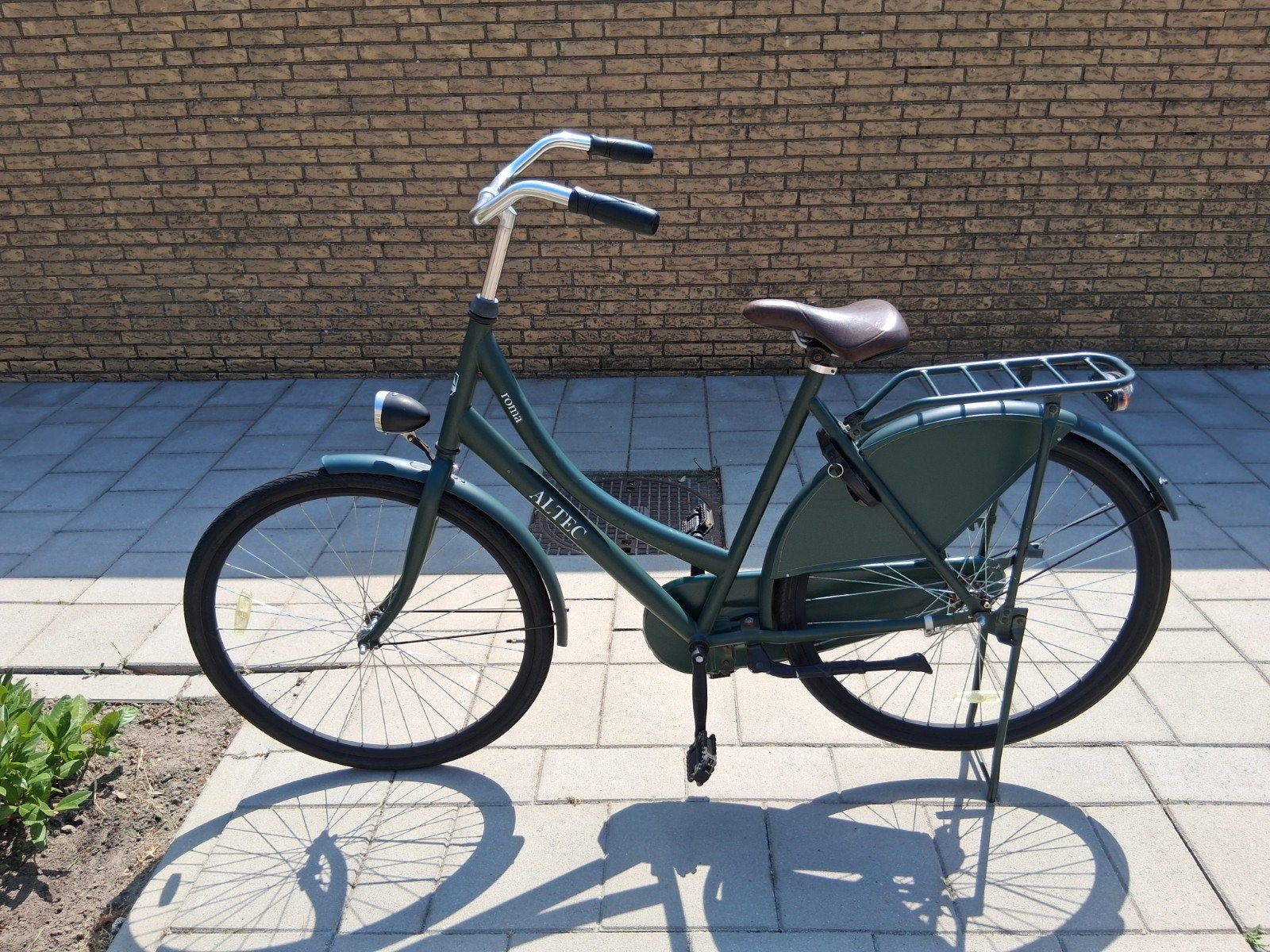 Donkergroene Altec roma damesfiets, Terugtraprem, Zo goed als nieuw, 50 tot 53 cm, Ophalen