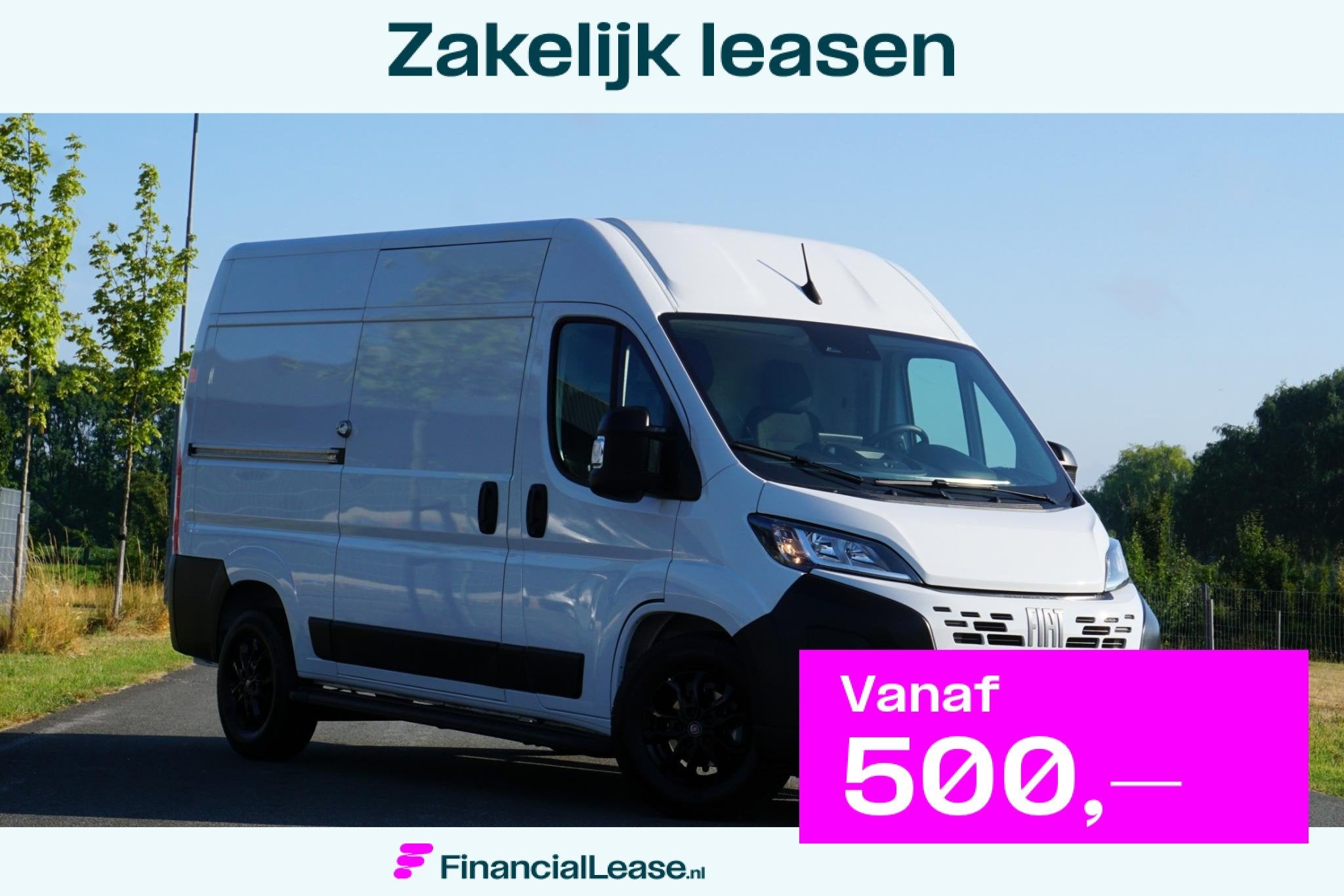 Fiat Ducato 2.2 MultiJet 140 L2H2 3.5t Automaat in Topstaat, Stof, Gebruikt, 4 cilinders, Wit