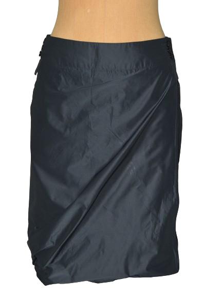 Nieuw Pauw satijn rokje, overslag rok, blauw, Mt. S, Pauw, Nieuw, Maat 36 (S), Boven de knie