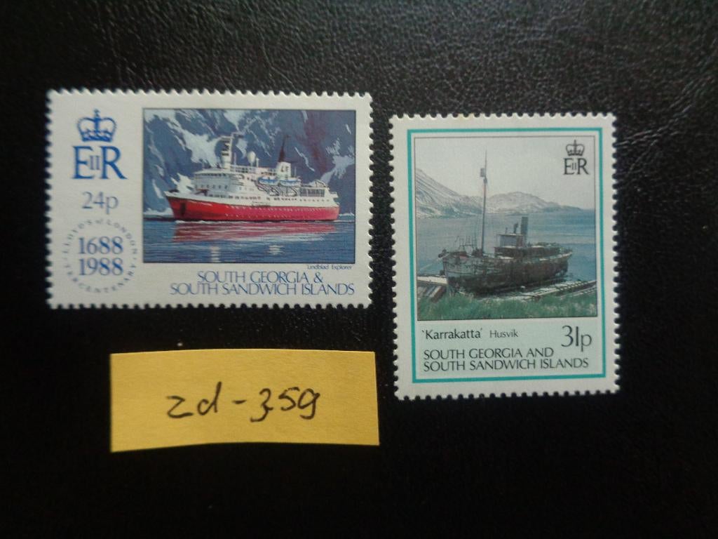 south georgia en sandwich islands/schepen/postfris (zd-359), Ophalen of Verzenden, Postfris, Zuid-Amerika