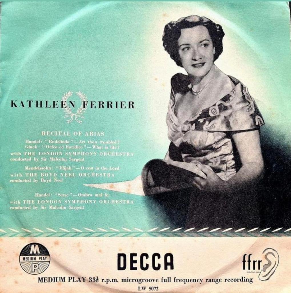 10"/LP  KATHLEEN FERRIER - Recital Of Arias, Gebruikt, Overige typen, Ophalen of Verzenden, 12 inch