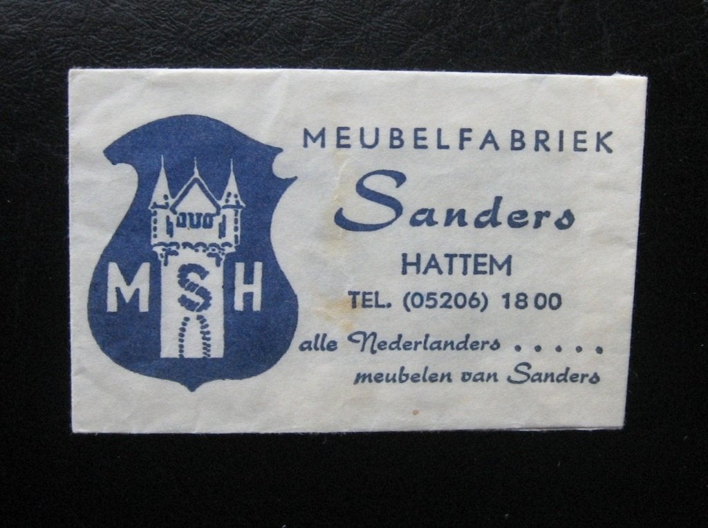 5067 Hattem - Meubelfabriek Sanders, Verzenden, Nederland