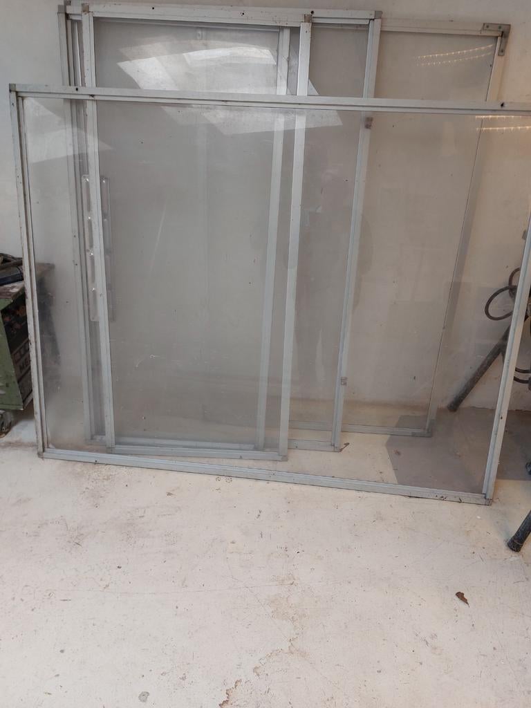 Volière panelen deur en voorzetramen, Ophalen, Aluminium, Volière