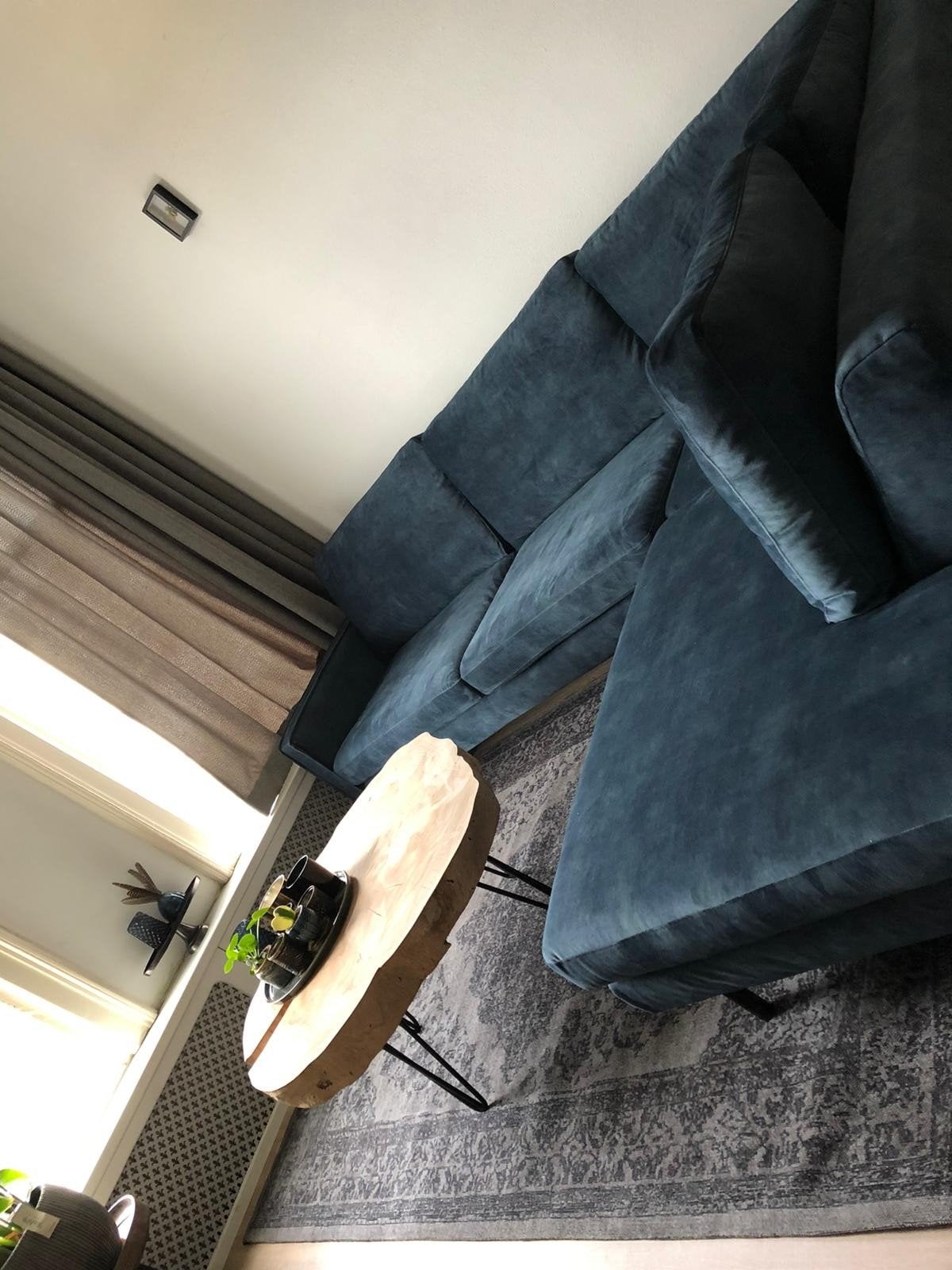 Hoekbank Troubadour Spring – Petrol – 279 x 210 cm, Ophalen, Modern, Comfortabel, 250 tot 300 cm, Gebruikt
