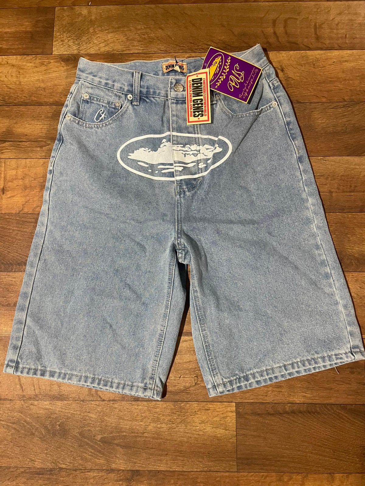 Corteiz x Denim Genes Shorts, Maat 38/40 (M), Blauw, Nieuw, Ophalen of Verzenden