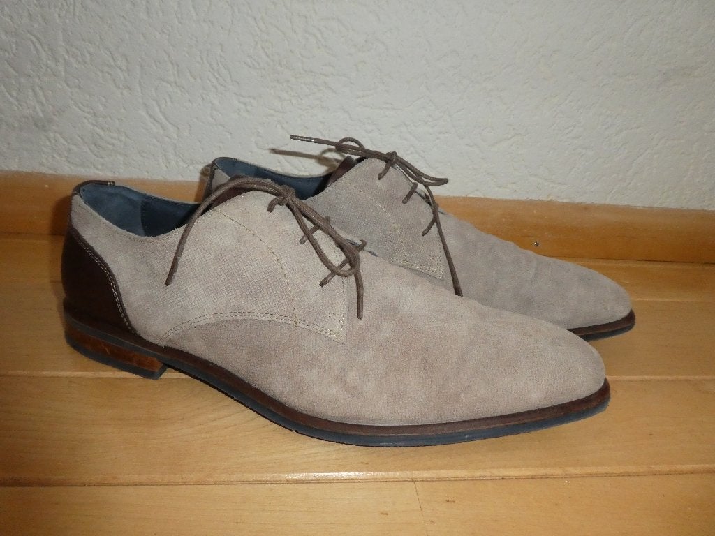 Berkelmans veterschoenen maat 46 zand bruin echt leer Arcos, Berkelmans, Overige kleuren, Verzenden, Zo goed als nieuw
