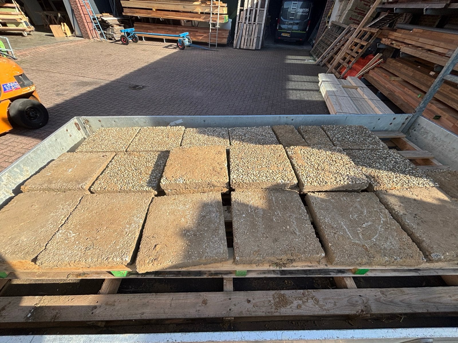Grindtegels - Diverse afmetingen en diktes, Gebruikt, Ophalen of Verzenden, 10 m² of meer, Grind