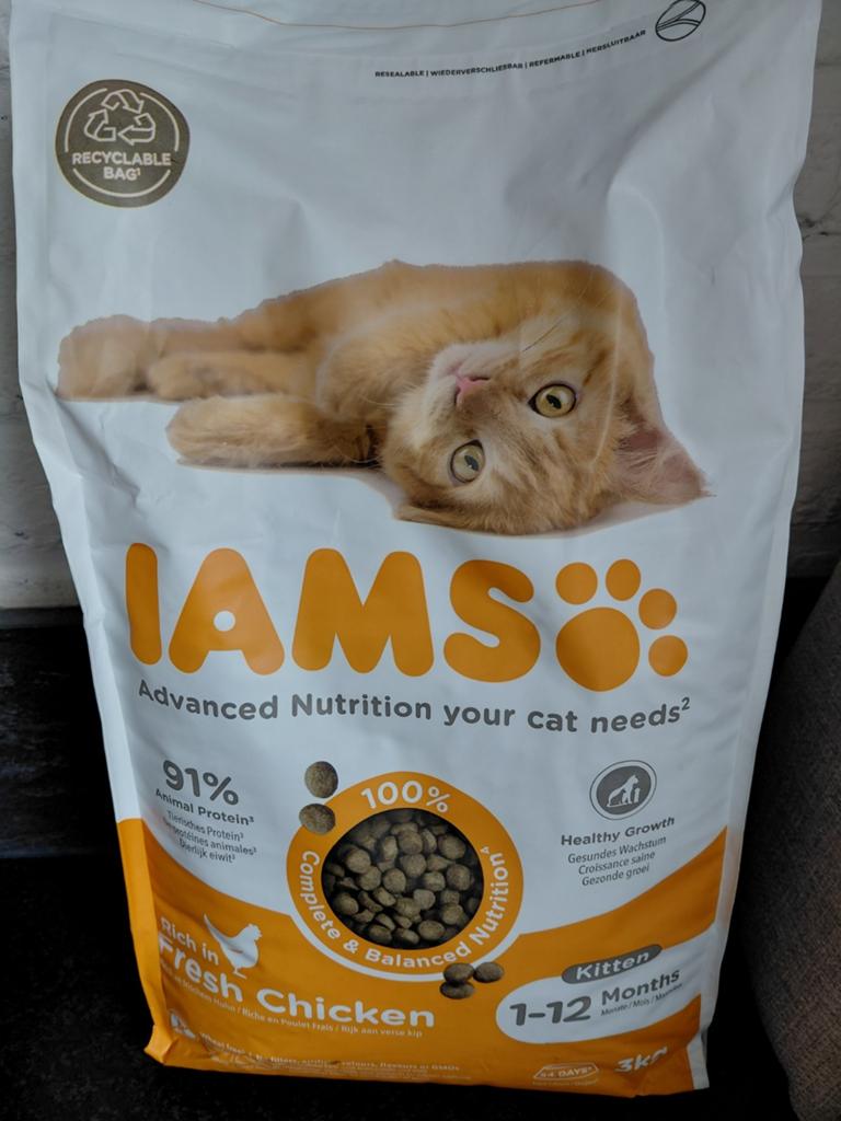 IAMS kitten voer 3 kg, Dieren en Toebehoren, Ophalen of Verzenden, Kat