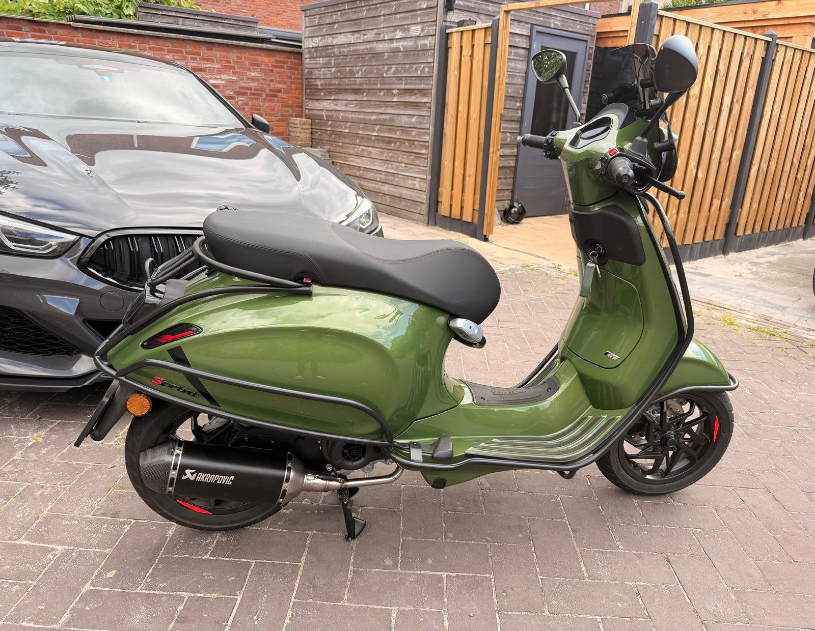 Akrapovic vespa sprint e5+ 2025/2026 50/80cc, Ophalen of Verzenden, Zo goed als nieuw, Uitlaat, Vespa