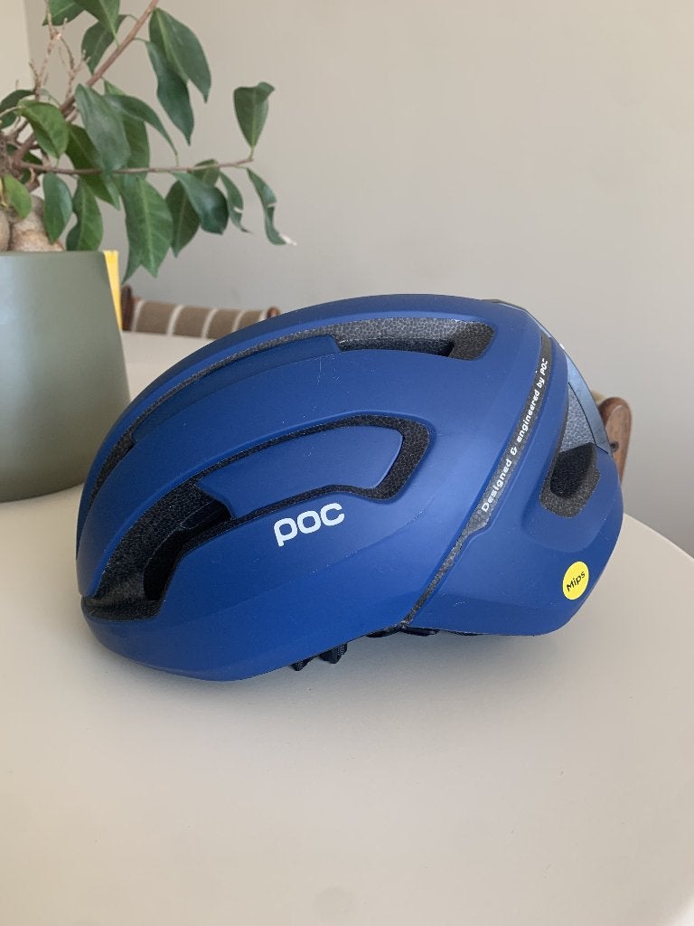 POC Omne Air Helm | Donkerblauw | Maat L (56/61), Fietsen en Brommers, Fietsaccessoires | Fietshelmen, Ophalen, Zo goed als nieuw