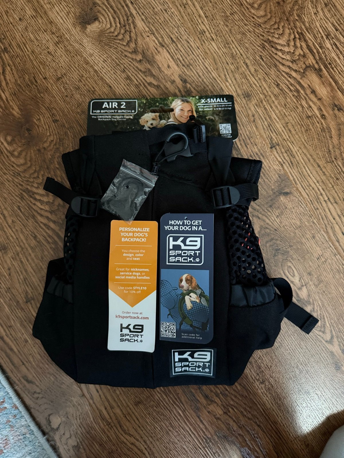 K9 Sport Sack Air 2  X-SMALL, Dieren en Toebehoren, Ophalen of Verzenden, Zo goed als nieuw