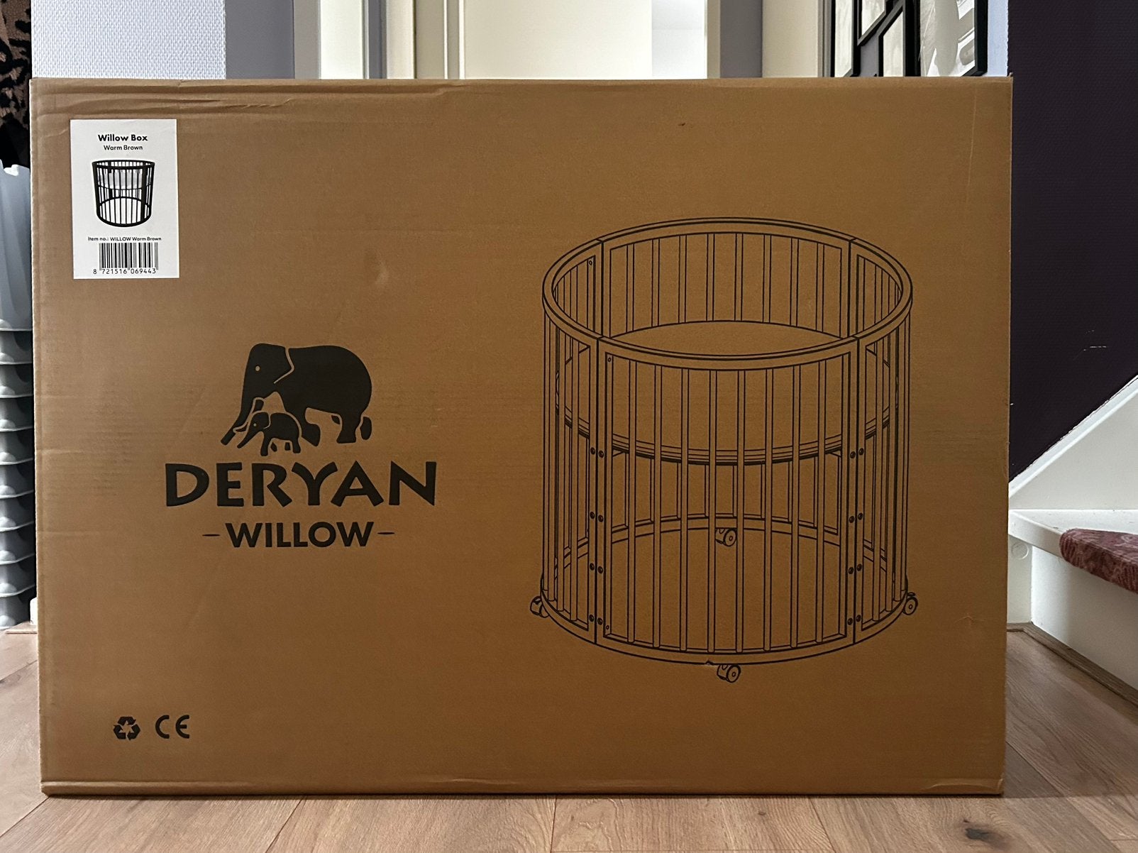 Ronde Houten Box NIEUW IN DOOS, Kinderen en Baby's, Ophalen, Nieuw, Rond, Wieltjes