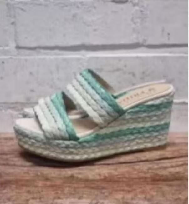 Frida - Mooie raffia sleehakken maat 38 - Nieuw - Heartmind, Kleding | Dames, Frida, Nieuw, X, Sandalen of Muiltjes
