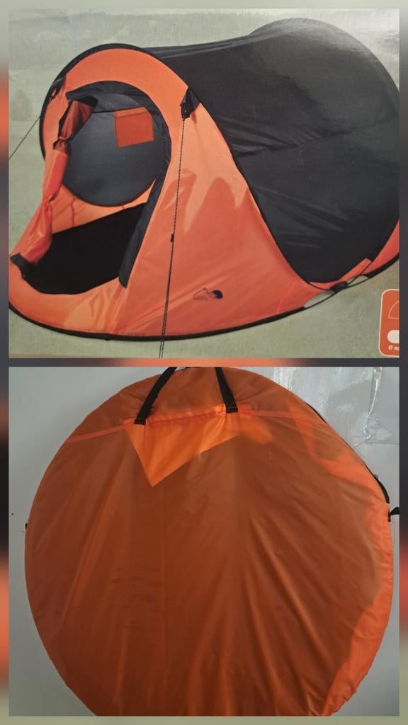 Pop Up Tent  voor  2 personen Het is een opgooi tent dus, Caravans en Kamperen, Tenten, Ophalen of Verzenden, Zo goed als nieuw