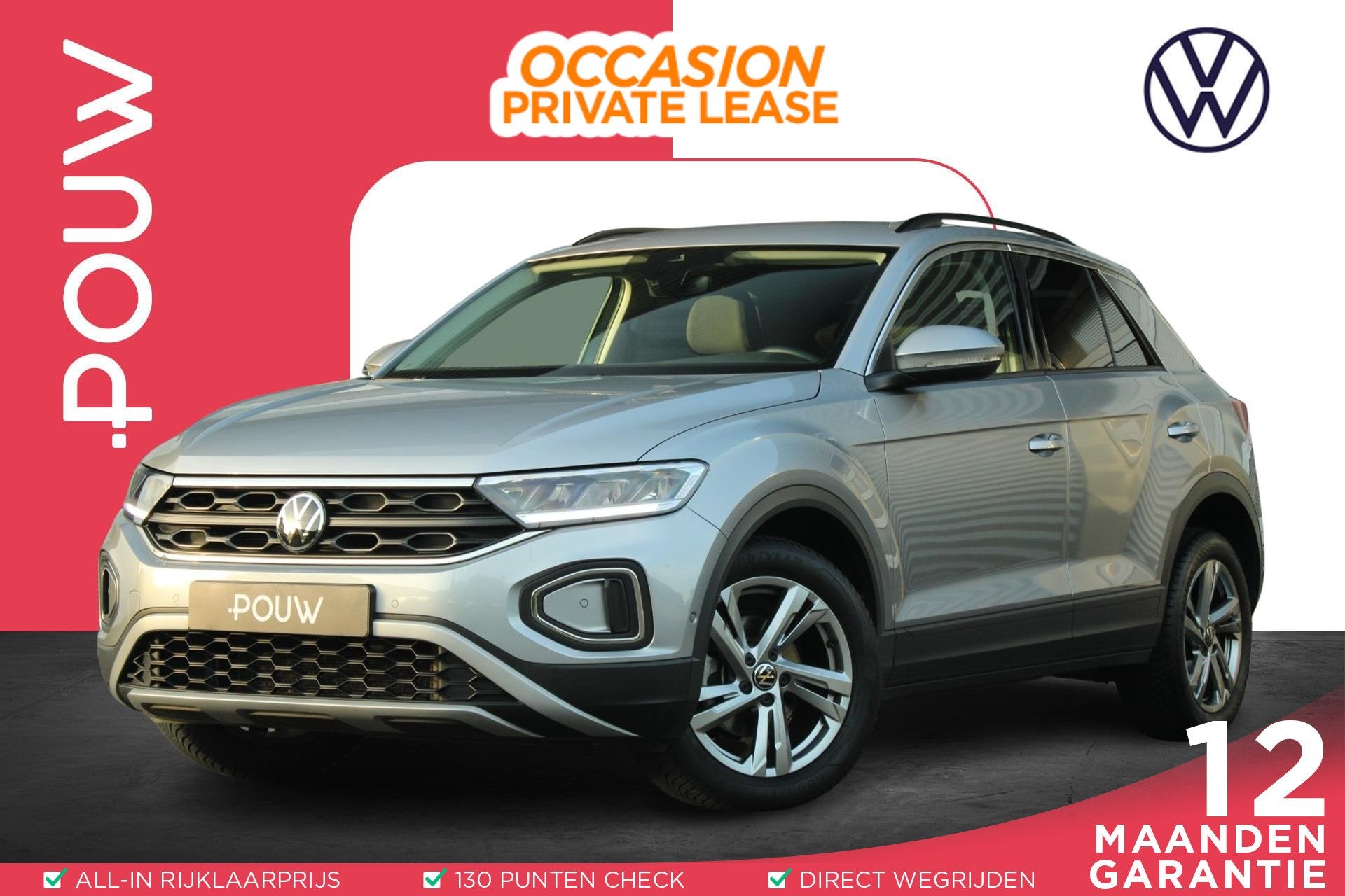 Volkswagen T-Roc 1.0 TSI 110pk Life 75 Edition | Allseason B, Voorwielaandrijving, 12 maanden, Stof, Gebruikt