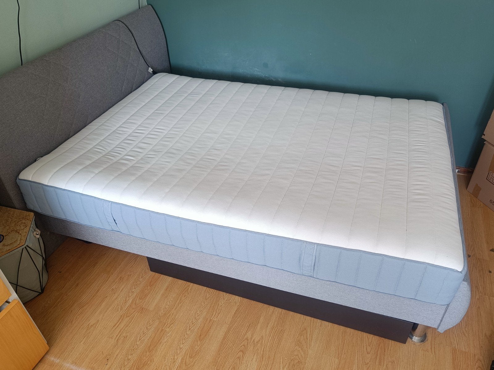 Ikea matras 140 x 200 cm, Huis en Inrichting, Slaapkamer | Boxsprings, Ophalen, Gebruikt, Wit, Tweepersoons