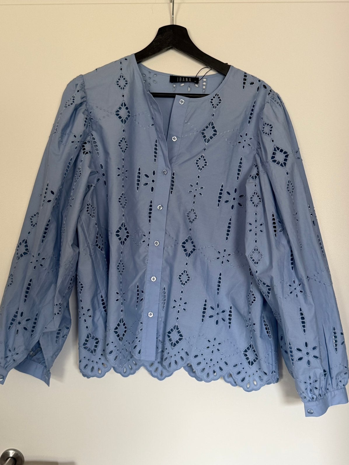 Nieuwe Ibana blouse Telina Airy Blue maat 42, Ophalen of Verzenden, Nieuw, Maat 42/44 (L), Blauw