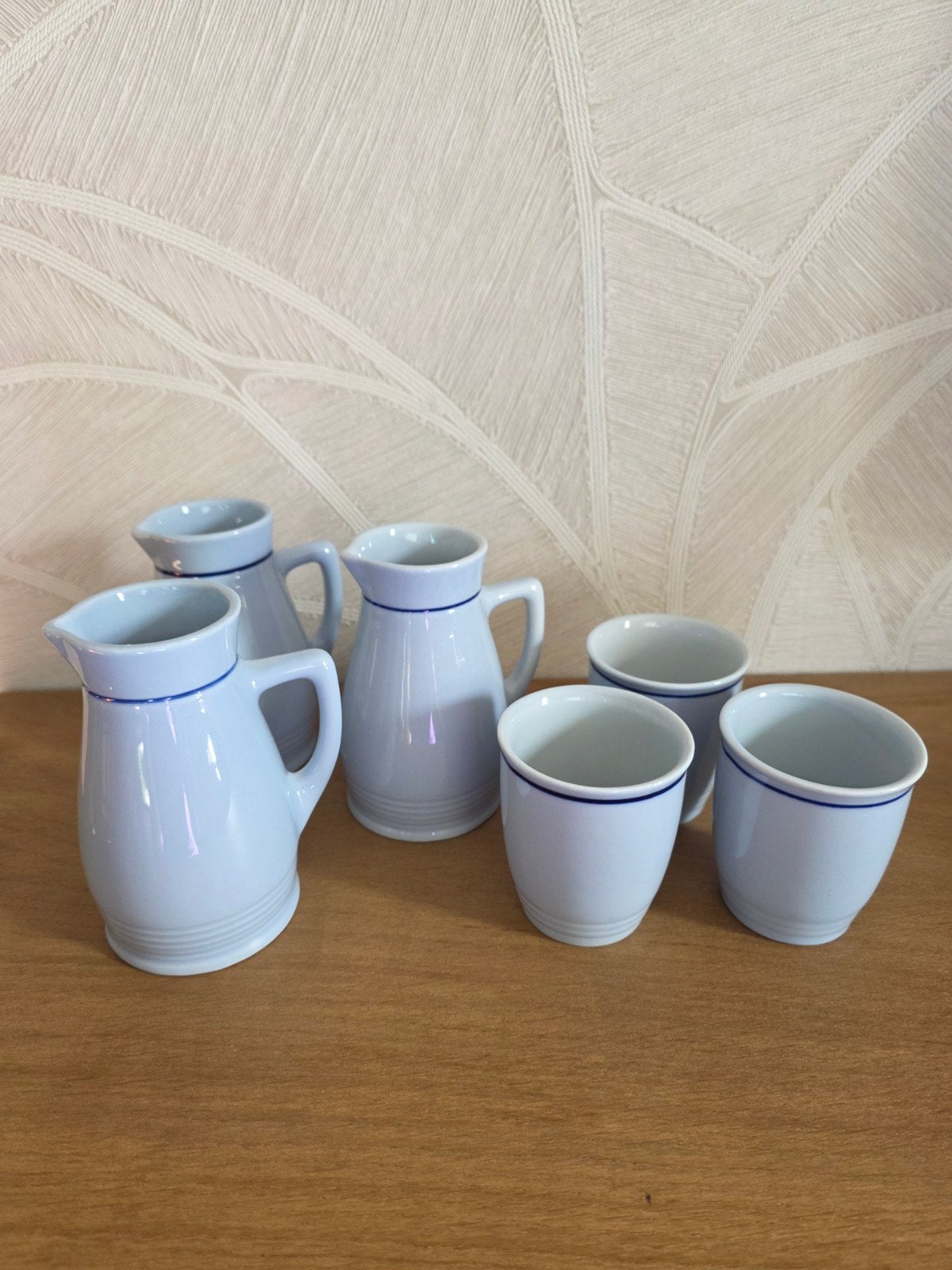 Vintage Lilien Porzellan Austria – Glühweinset – 6 delig, Ophalen of Verzenden, Zo goed als nieuw, Overige stijlen, Kop(pen) en/of Schotel(s)