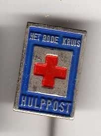 Speldje RODE KRUIS HULPPOST (A5), Ophalen of Verzenden, Gebruikt, Overige onderwerpen