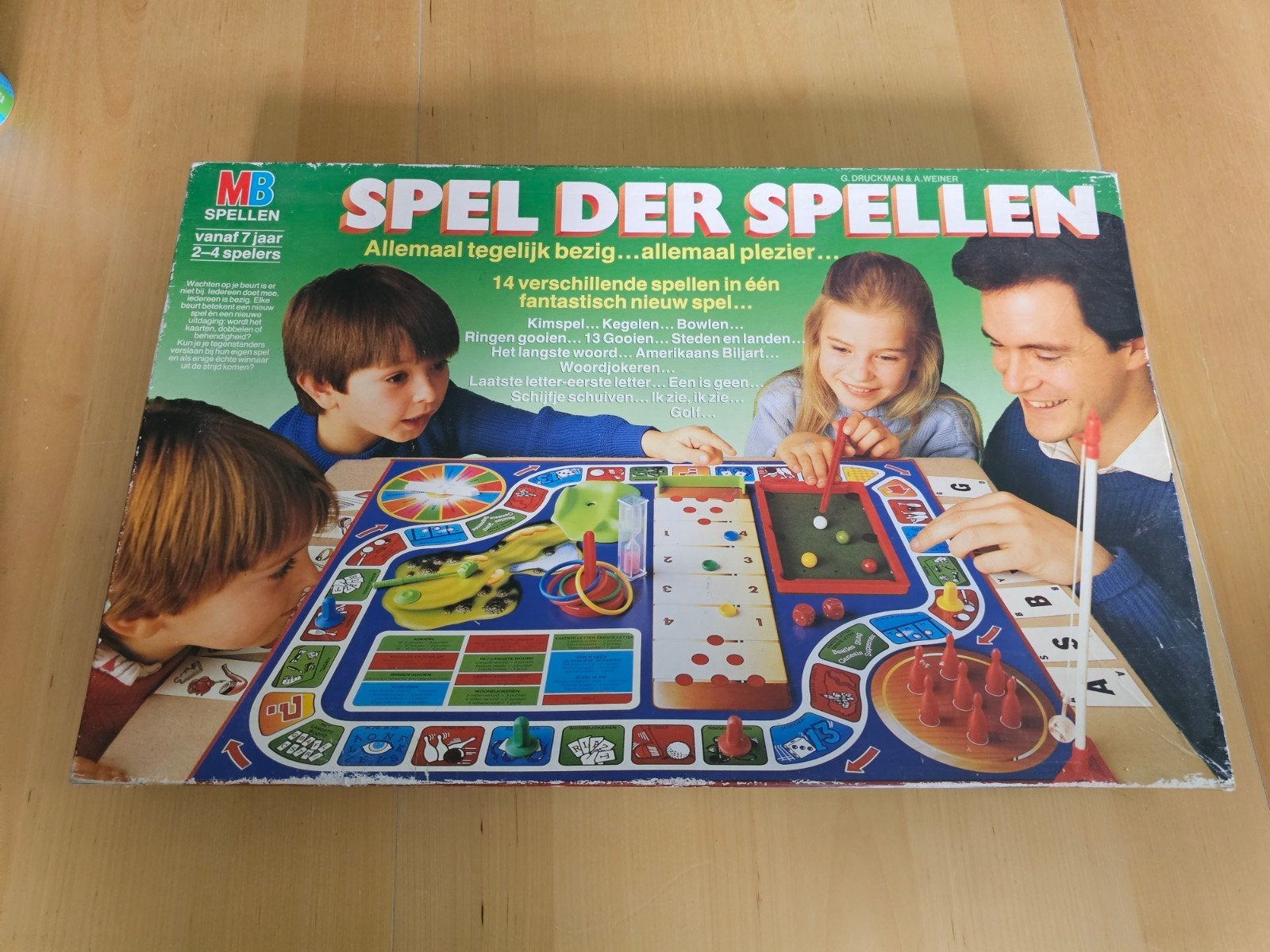 MB Spel der Spellen - Vintage Bordspel, Drie of vier spelers, Ophalen of Verzenden, Gebruikt, MB