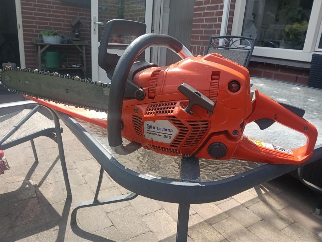 Husqvarna 555 kettingzaag, Ophalen of Verzenden, Gebruikt