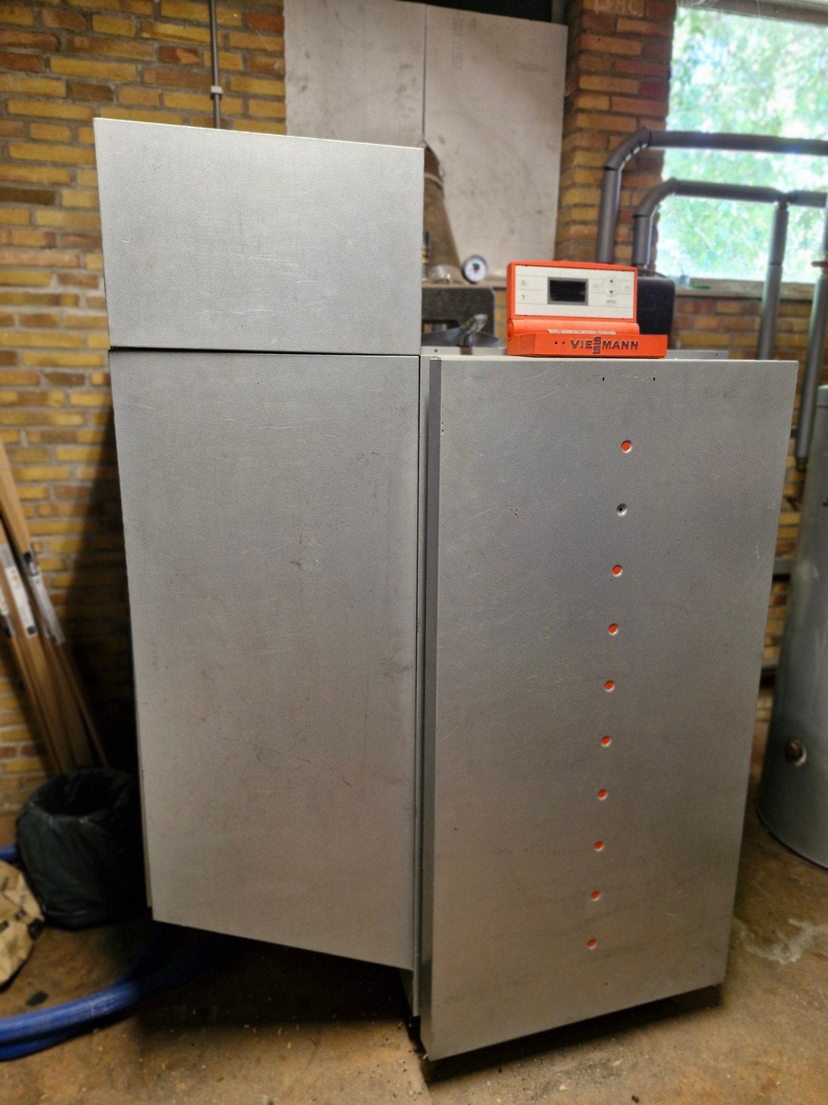 Viessmann Vitoligno 300-P pelletkachel/ketel, Doe-het-zelf en Verbouw, Verwarming en Radiatoren, Ophalen, Gebruikt, Kachel, 60 tot 150 cm